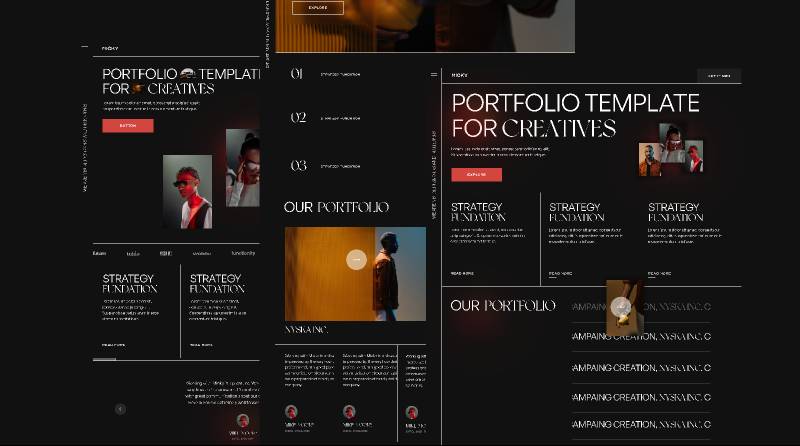 Micky Figma Unique Fashion Website Template