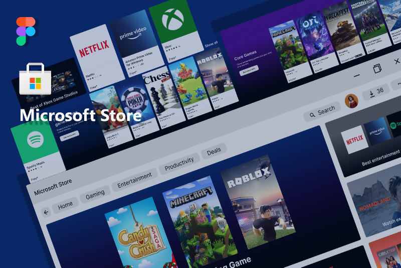 Microsoft Store Figma design