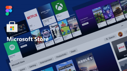 Microsoft Store Figma design