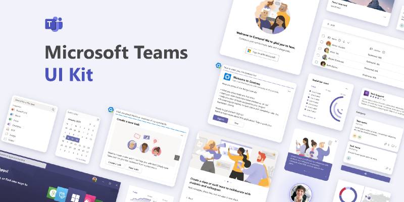 Microsoft Teams UI Kit figma free