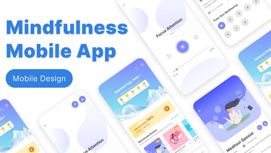 Mindfulness Mobile App Figma Template