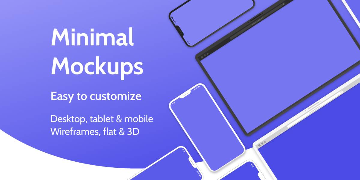 Minimal Device Mockups Figma Template