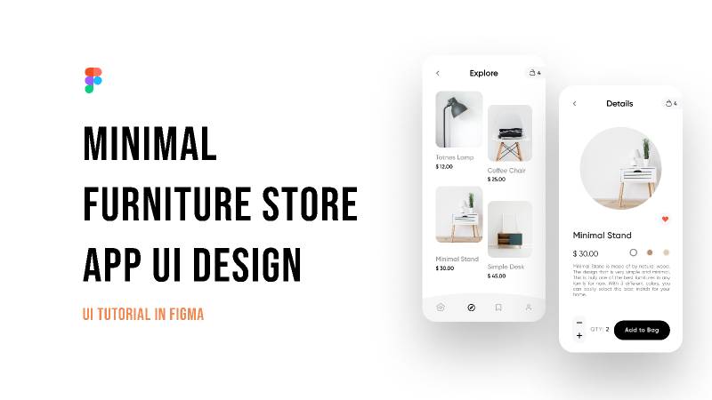 Minimal Furniture App Figma Template