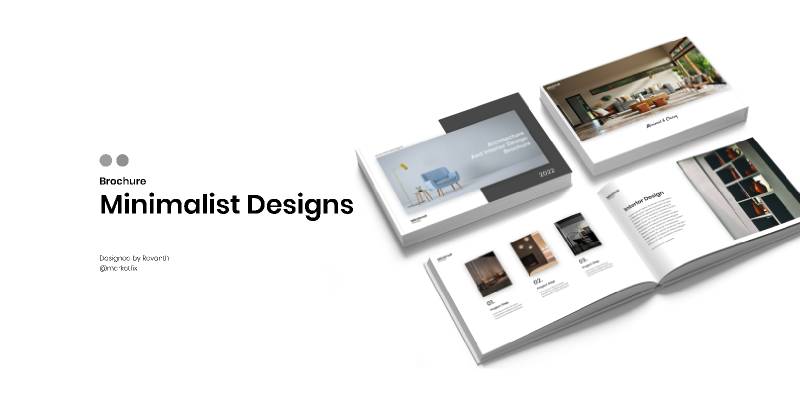 Minimalist Design Brochure Figma Template UI4Free