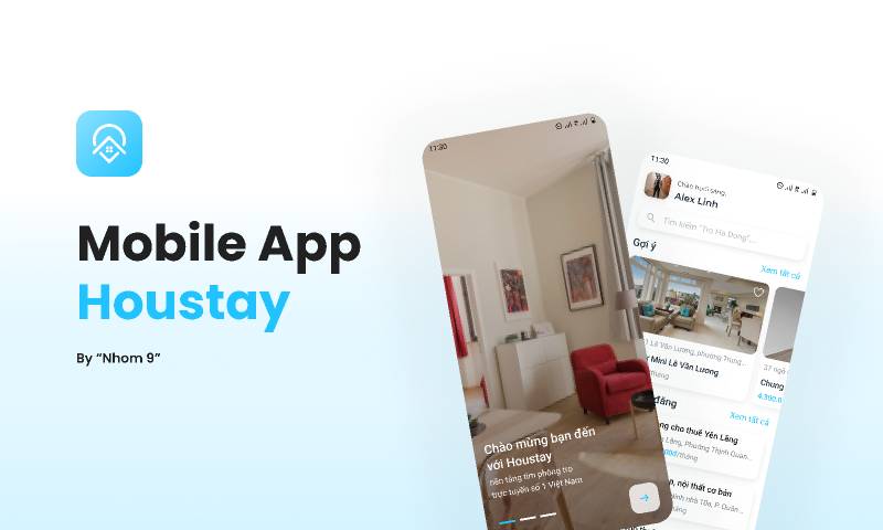 Mobile App - Homestay Figma Mobile Template