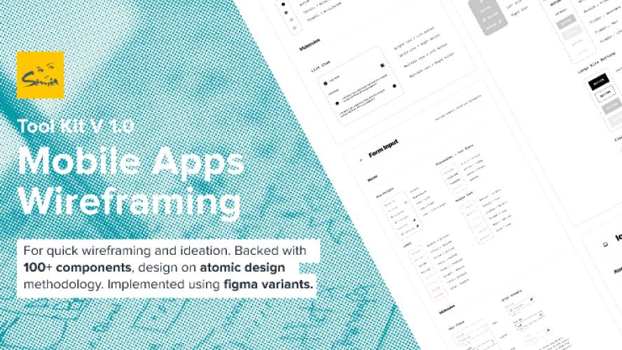 Mobile Apps Figma Wireframe Tool Kit