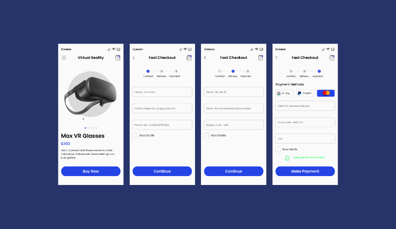 Mobile Checkout Page Template