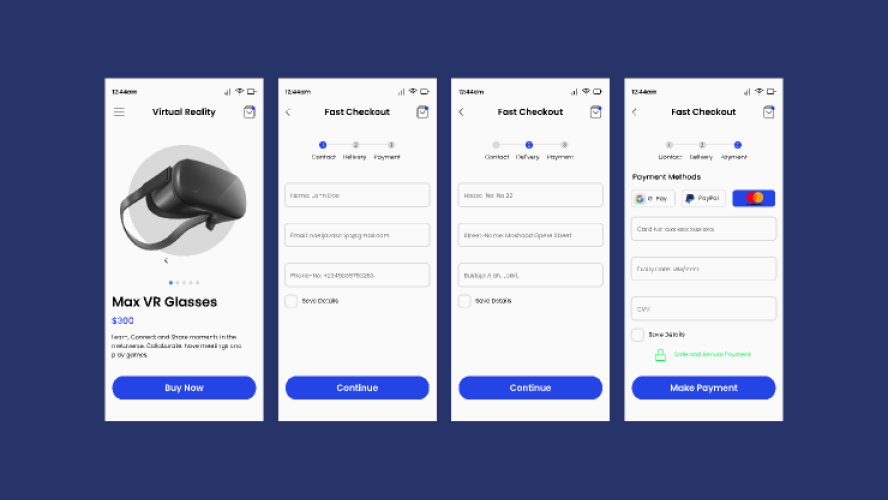 Mobile Checkout Page Template
