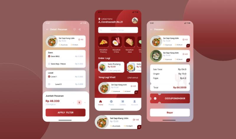 Mobile Food Delivery App Figma Free Download