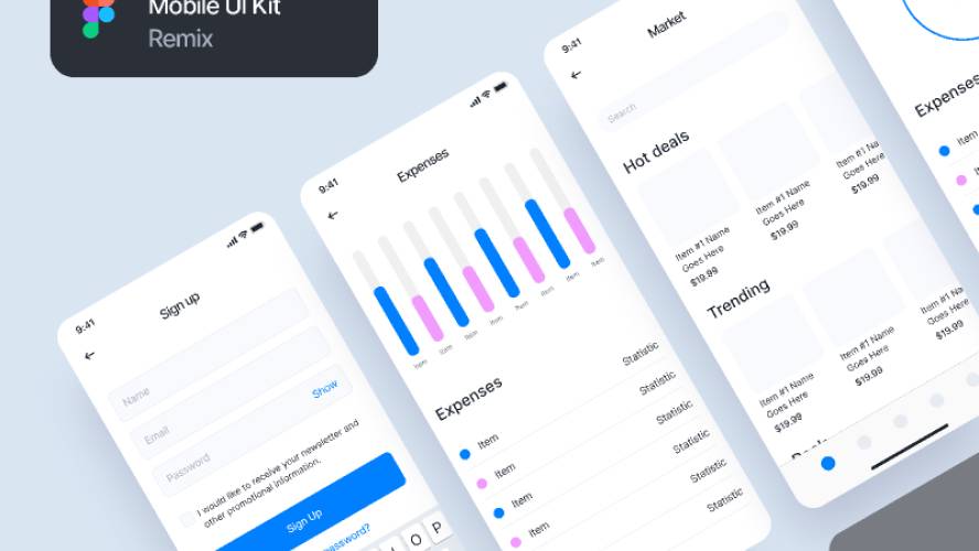 Mobile UI Kit Figma Mobile Template