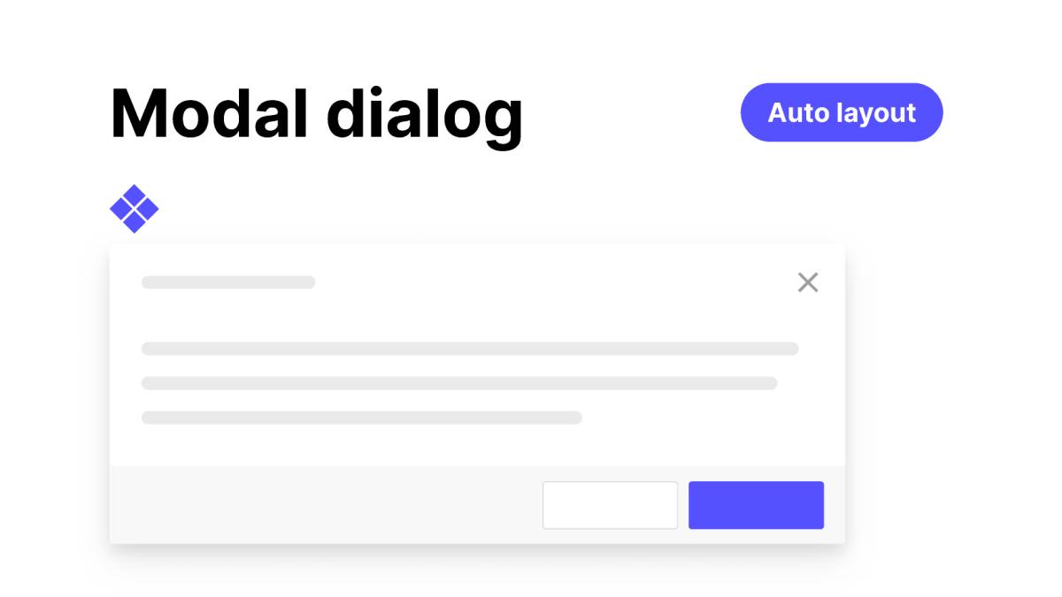 Modal dialog (Auto-layout) Figma Ui Kit