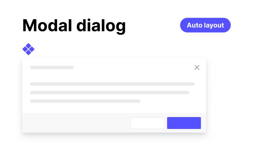 Modal dialog (Auto-layout) Figma Ui Kit