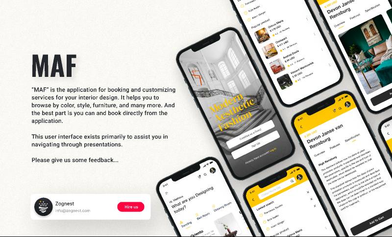 Modern Aesthetic Fashion Figma Mobile App Template