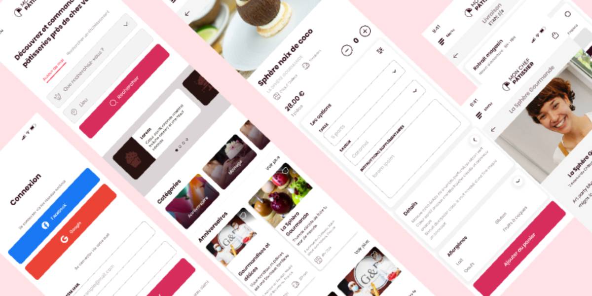 Mon Chef Pâtissier App Mobile Figma Free