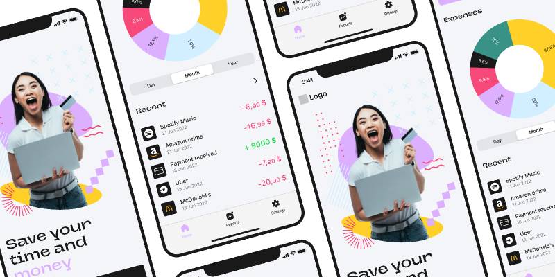 Money saving app figma template