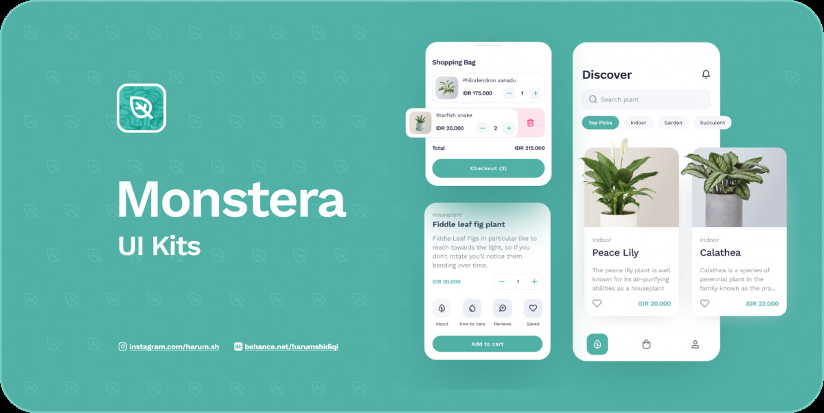 Monstera UI Kit Figma Free