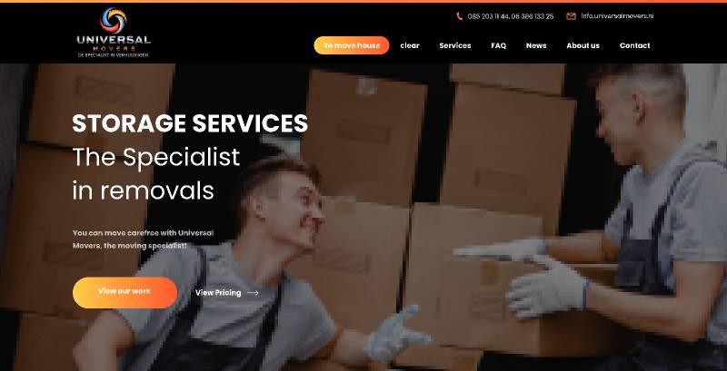 Movers Company Website - Figma Website Template