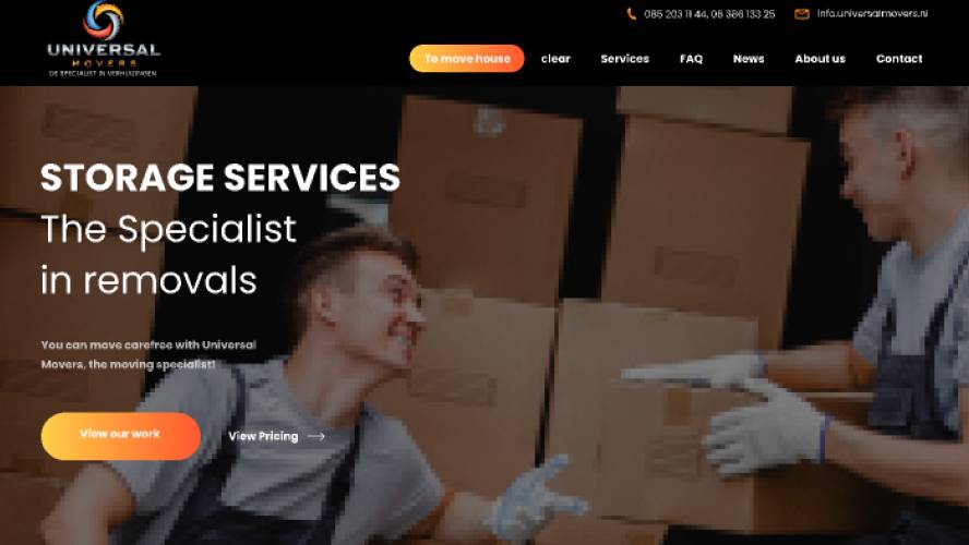 Movers Company Website - Figma Website Template