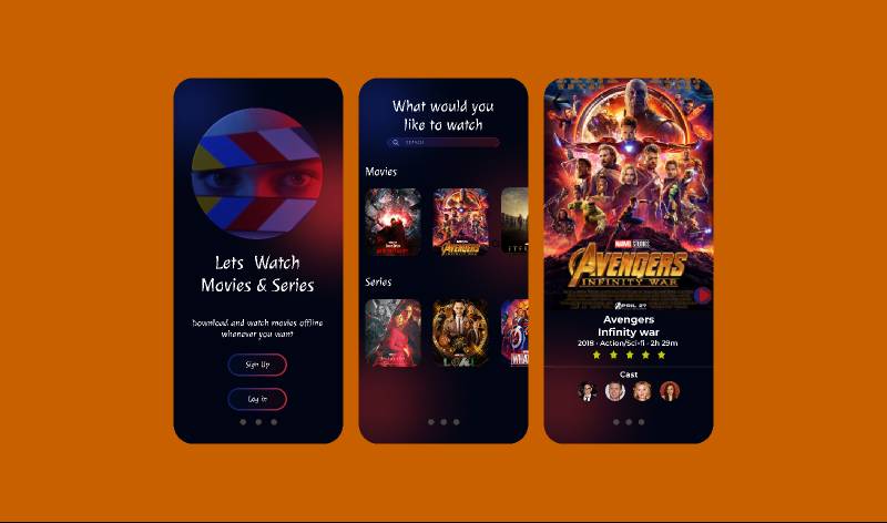 Movie App Figma Mobile Template