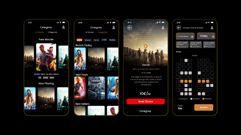 Movie App Prototype Figma Template