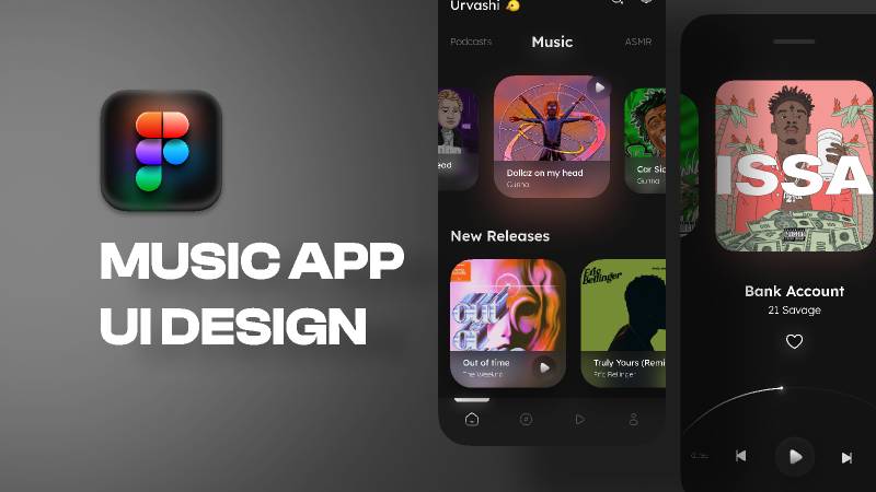 Music App Concept Figma Mobile Template