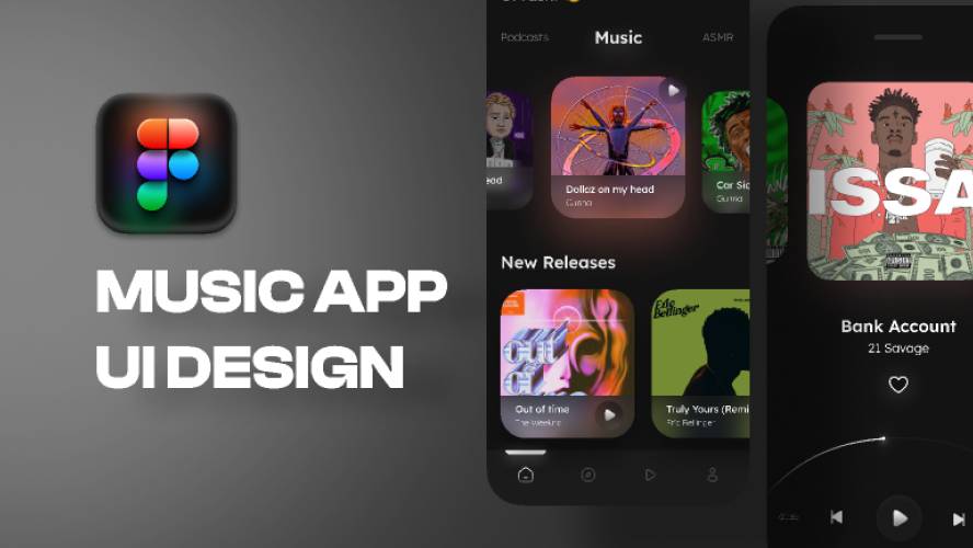 Music App Concept Figma Mobile Template