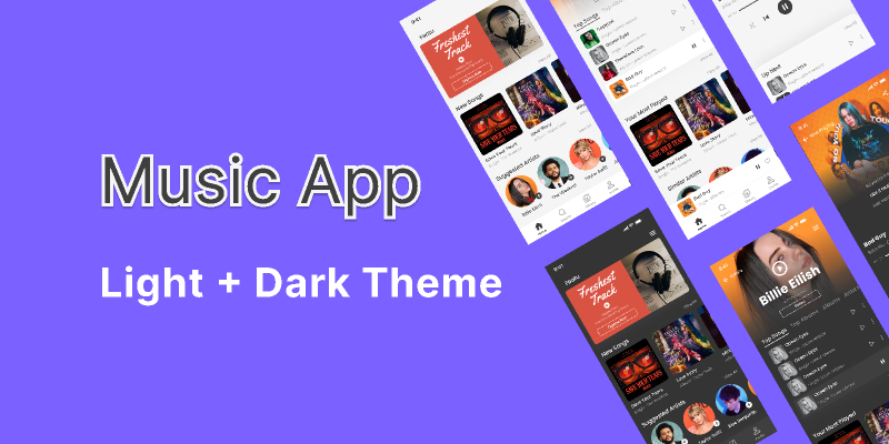 Music App Figma Free Template