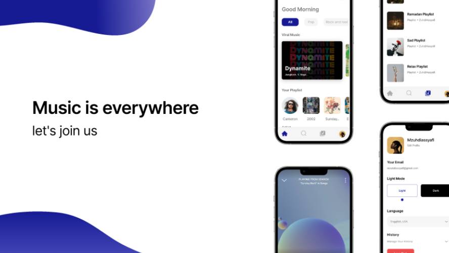 Music App Figma Mobile Template
