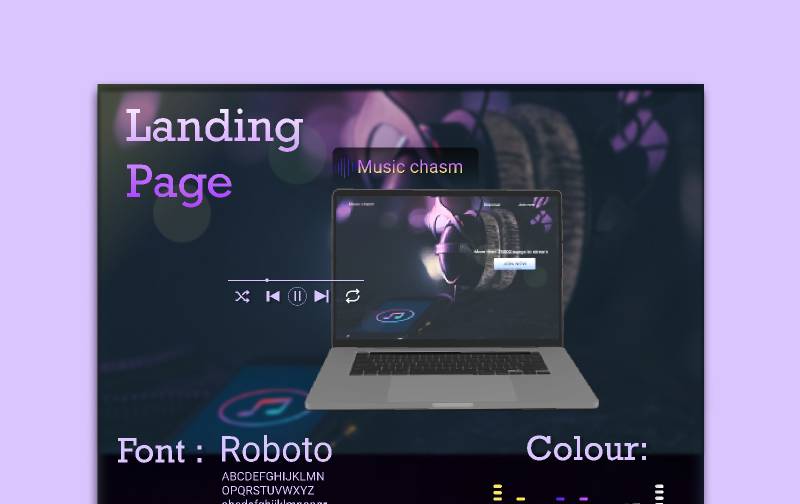 Music Chasm_landing page - Free Figma Website Template