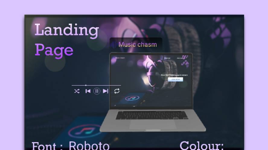 Music Chasm_landing page - Free Figma Website Template