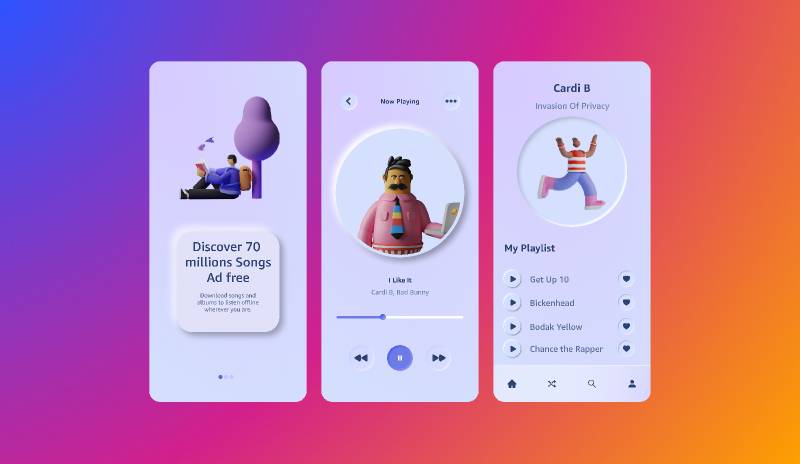 Music Figma App Template