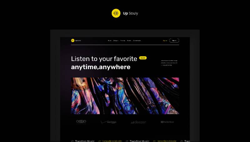 Music Landing Page Figma Template