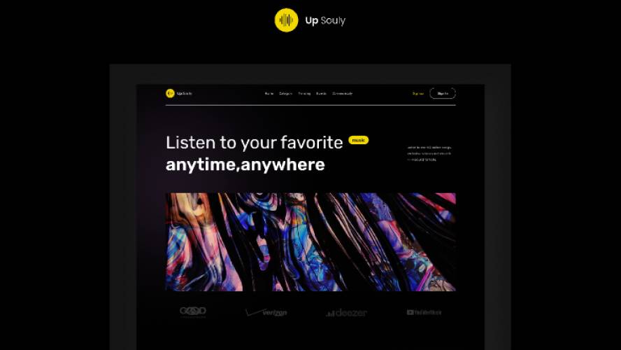 Music Landing Page Figma Template