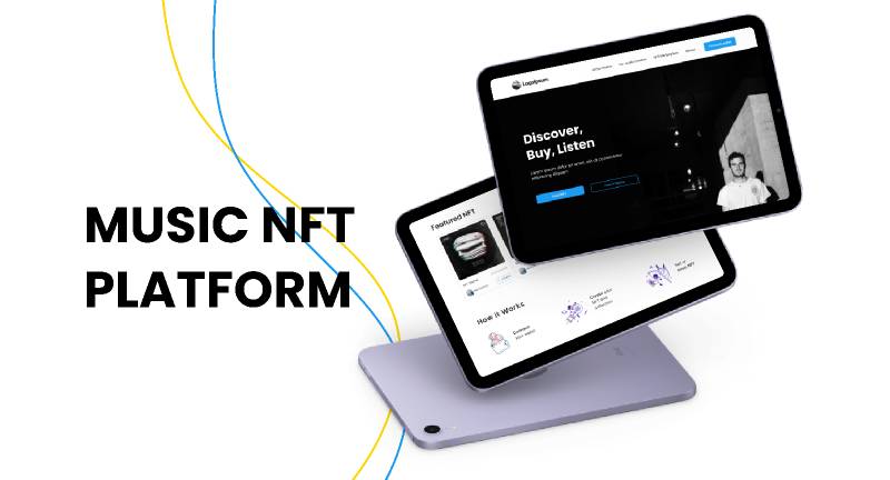 Music NFT Platform Figma Website Template