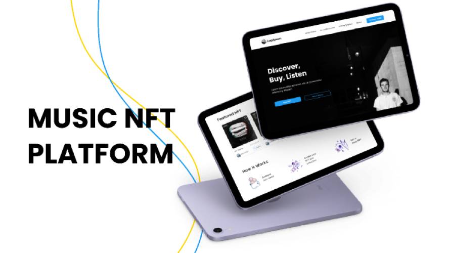 Music NFT Platform Figma Website Template