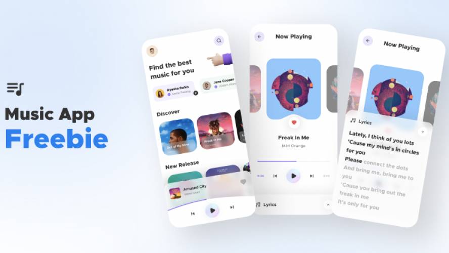 Music Player App Freebie figma mobile app
