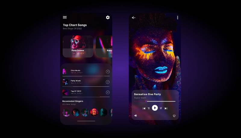 Music Player Figma Mobile App Concept