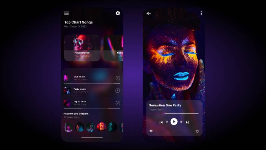 Music Player Figma Mobile App Concept