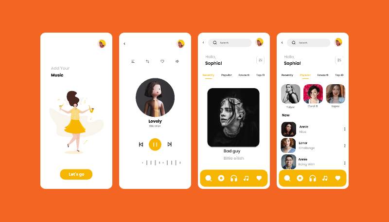 Music Player Figma Mobile Template