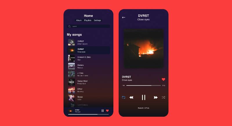 Music Player Figma Template