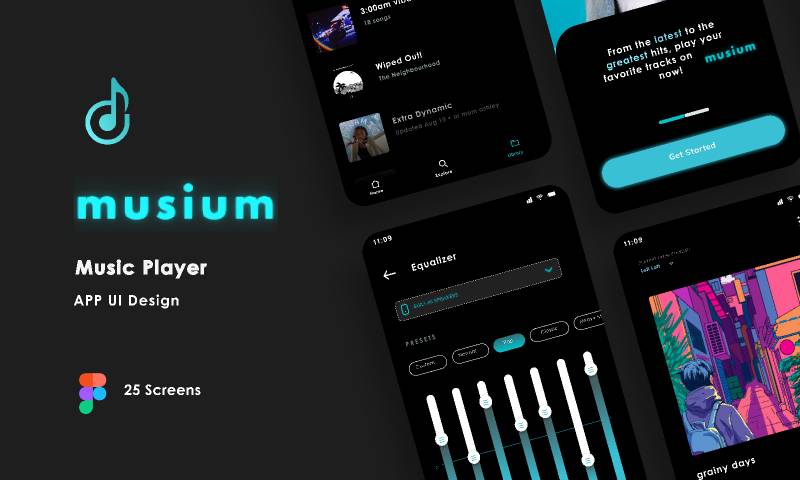 Musium - Music App Figma Ui Kit