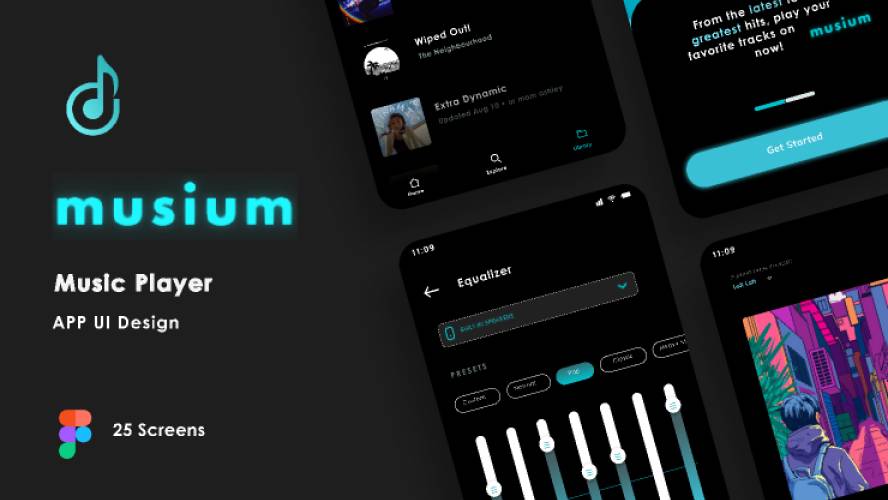 Musium - Music App Figma Ui Kit