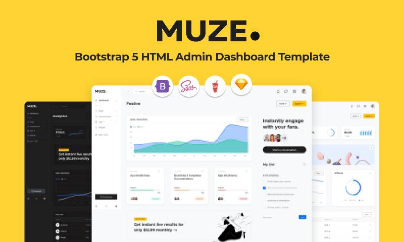 MUZE - Figma Admin & Dashboard Template