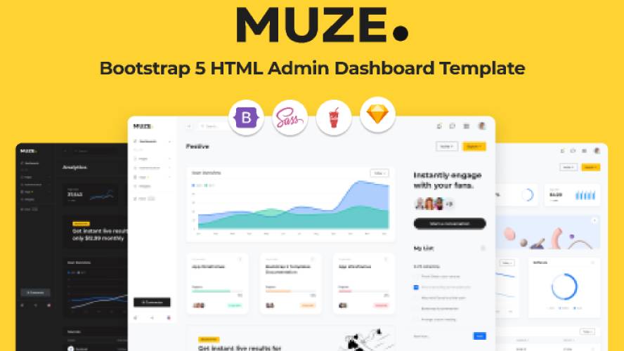 MUZE - Figma Admin & Dashboard Template