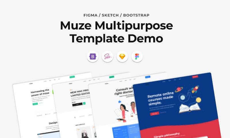 Muze Multipurpose Bootstrap Figma Template