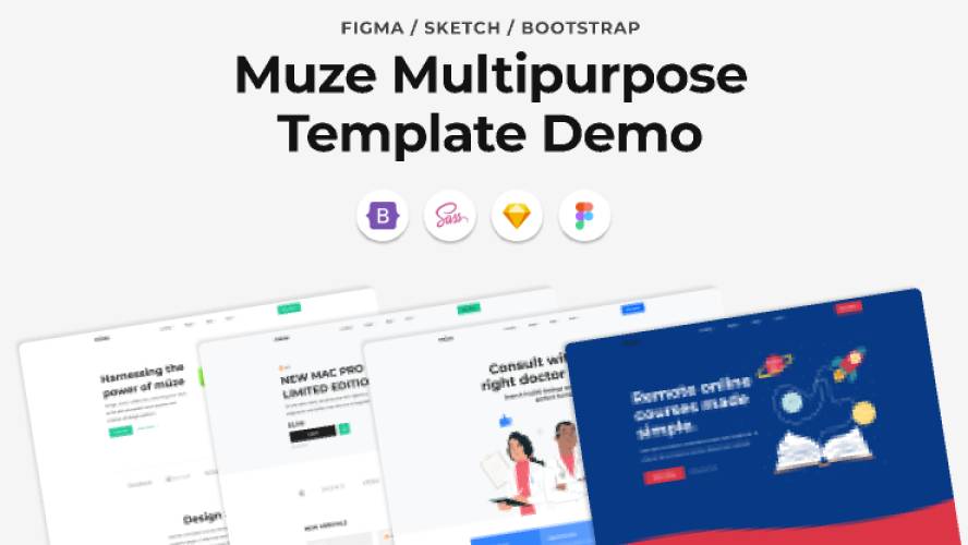 Muze Multipurpose Bootstrap Figma Template