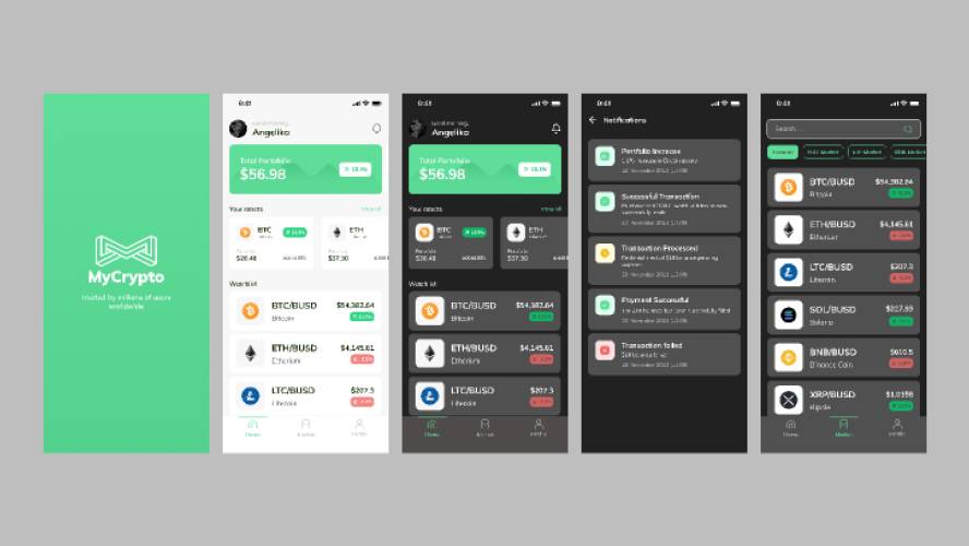 MyCrypto Crypto Figma Mobile App