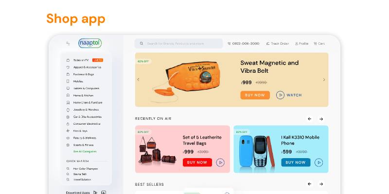 Naaptol Redesign - Web UI Kit figma free
