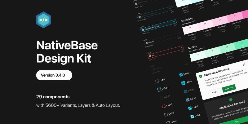 NativeBase v3.4 Design Kit Figma Template