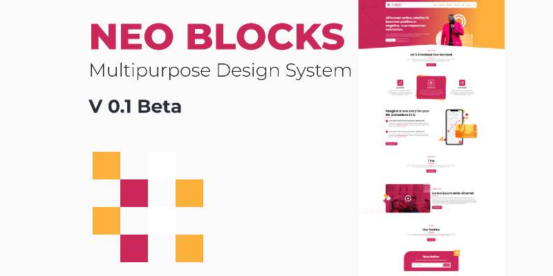 Neo Blocks - Multipurpose Design System Figma Free Download